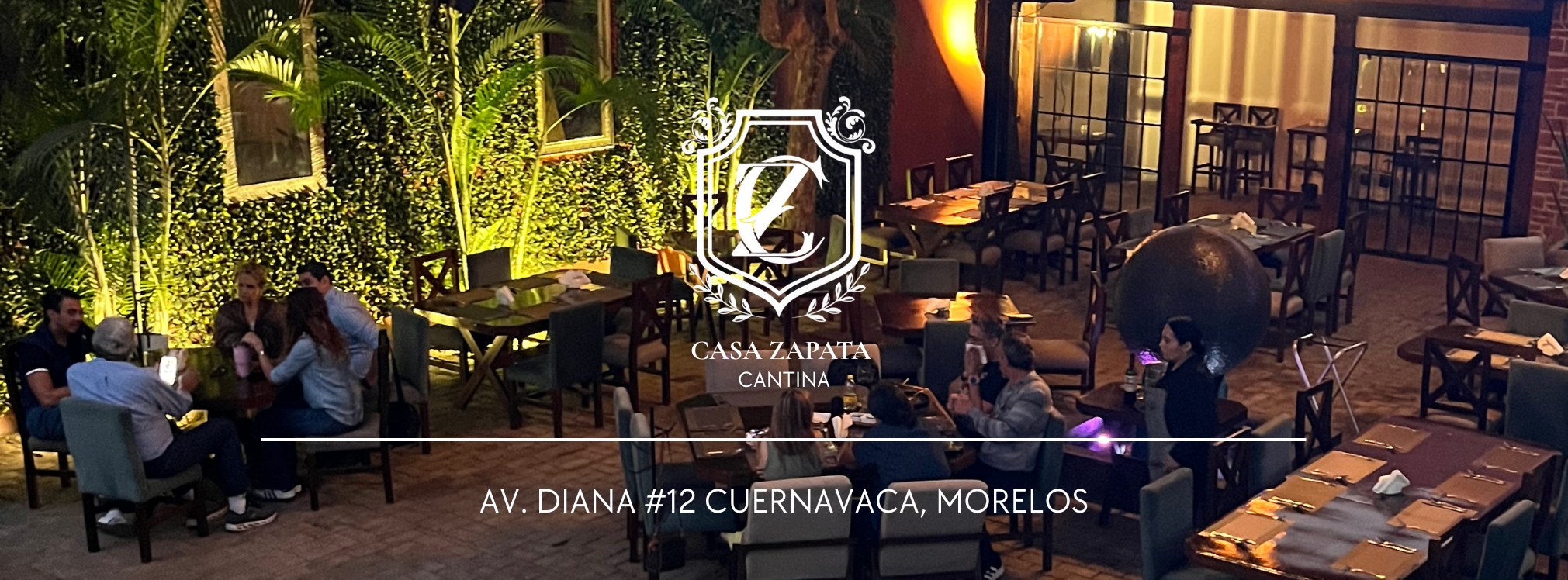 Interior de Casa Zapata Cantina en Cuernavaca